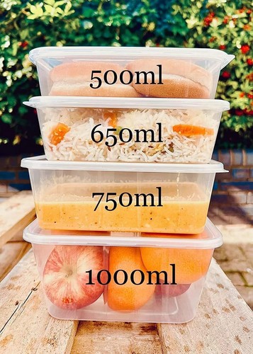 Plastic food containers with - plastic,