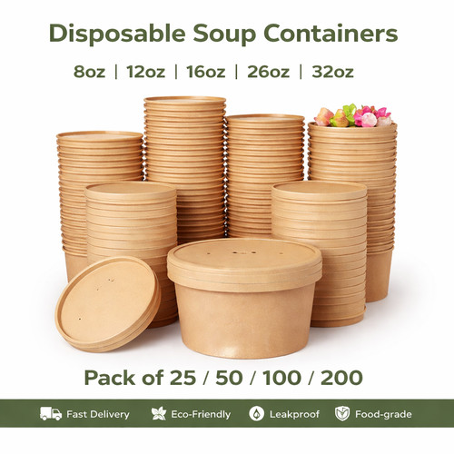 Disposable soup bowls with - disposable,