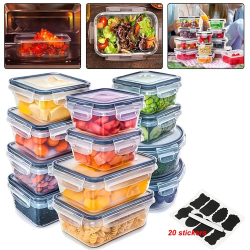 Clear plastic food storage - clear,