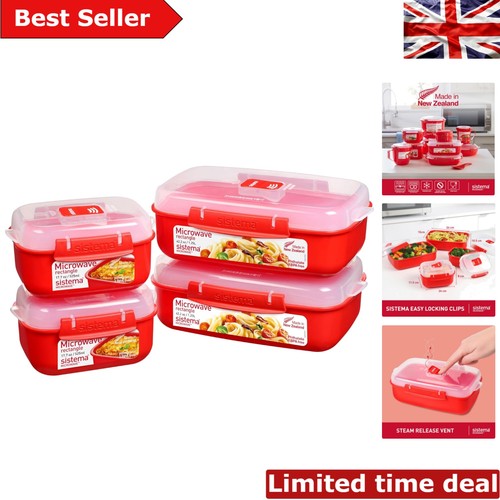 Convenient red microwave lunch - red,