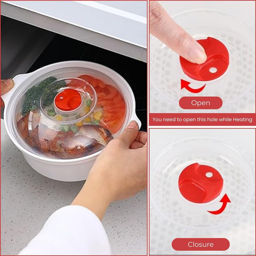 Plastic microwave heating - microwave, food