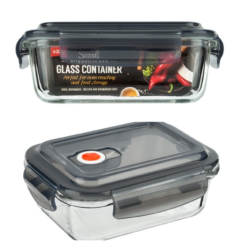 620ml glass clip lock lid - lock,