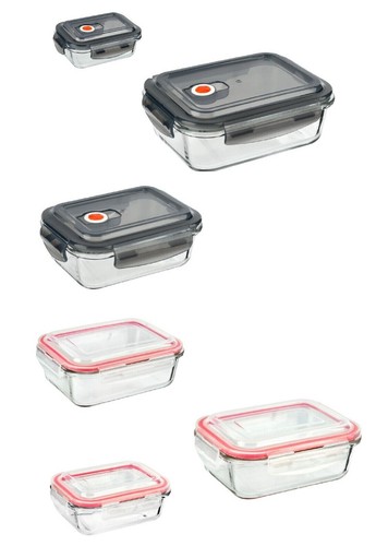 Glass clip lock containers - glass,