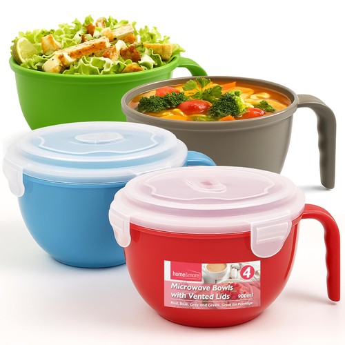 Sol 4pk microwave bowls - microwave,