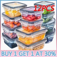 12PCS Plastic Food