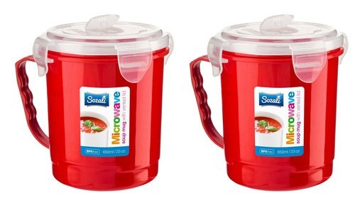Microwave soup mug 650ml - 2,