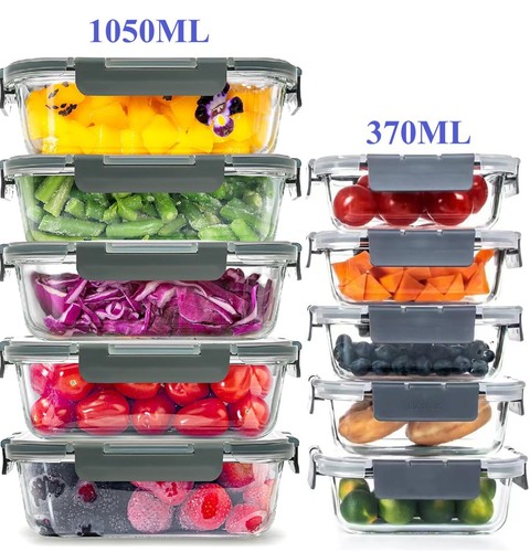 Leom glass food storage - glass,